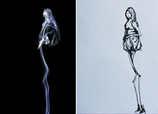Halucination3.jpg - Smoke Induced Halucination-  Stoffel De Roover / Lumendipity  "Halucination" By Nico Amortegui   "I see a very cool and chick girl with long legs and trendy clothing. "