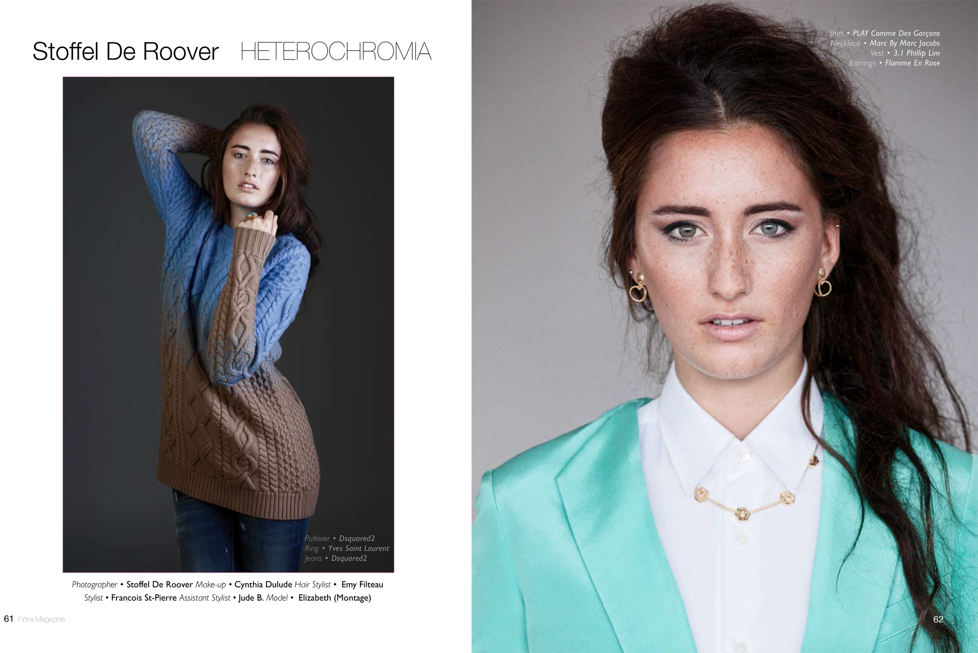 Heterochromia, editorial in Fiora Magazine